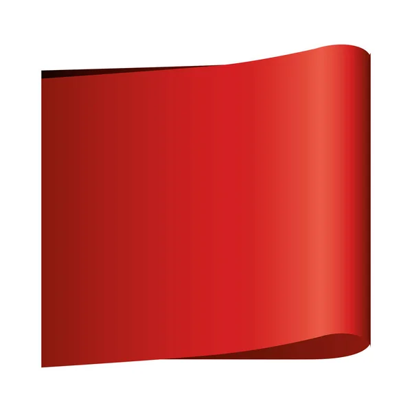 Färg prislapp på nära håll med rektangulär form och botten skugga — Stock vektor