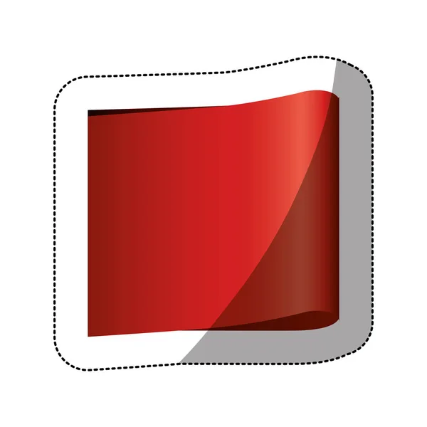 Färg prislapp klistermärke med mellersta skugga och rektangulär form — Stock vektor