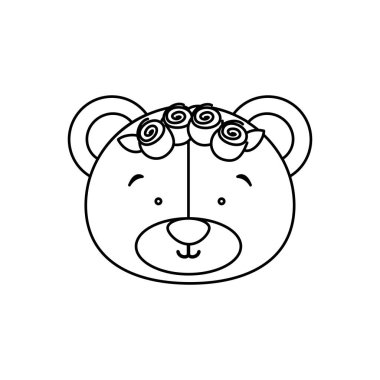 Gelin ayının yüzü olan tek renkli dağılımı