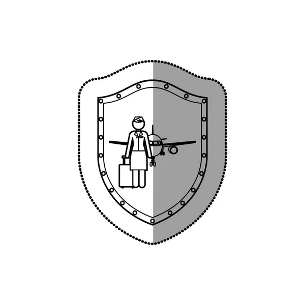 Piktogram asystent lotu — Wektor stockowy