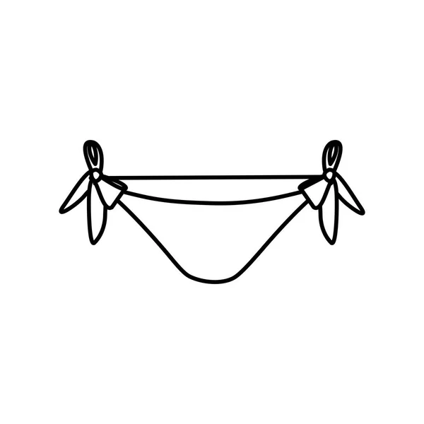 Bragas mujer moda — Vector de stock