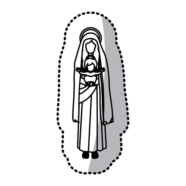 Heliga Jungfru Maria — Stock vektor