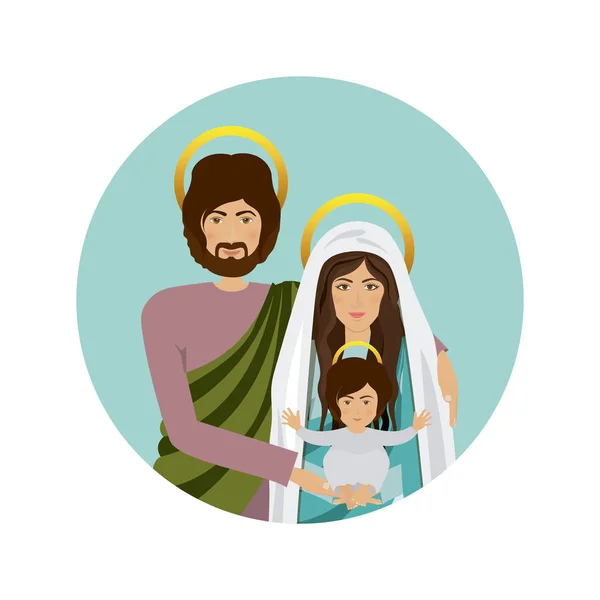 Vergine Maria e Giuseppe — Vettoriale Stock