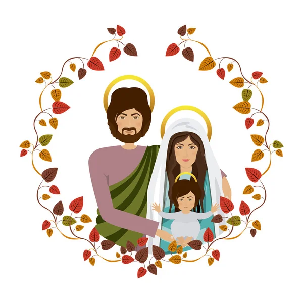 Virgen María y Joseph — Vector de stock