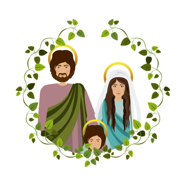 Дева Мария и Иосиф — стоковый вектор