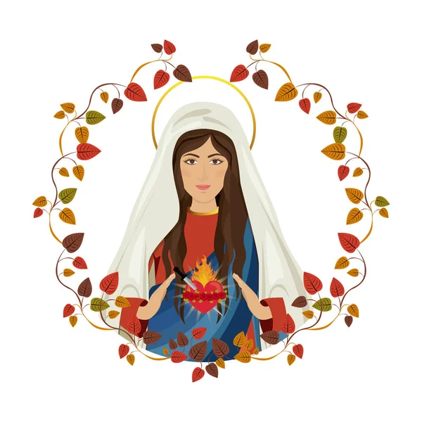 Holy virgin mary — Stock Vector