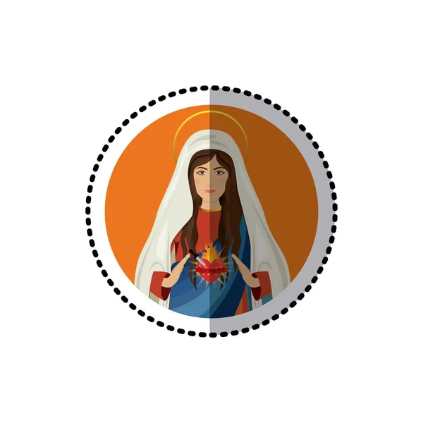 Heilige Maagd Maria — Stockvector