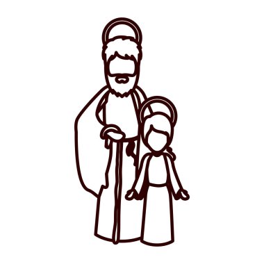 saint joseph ve İsa çocuk tek renkli dağılımı