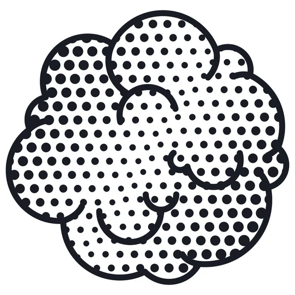 Силуэтное облако поп-арта — стоковый вектор