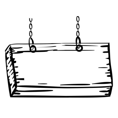 closeup siluet ahşap asılı afişini düz simgesi tasarım