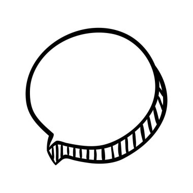 stripeds ile diyalog için siluet oval belirtme çizgisi