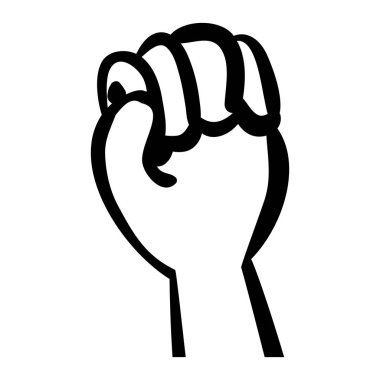 siluet el yumruk el ile