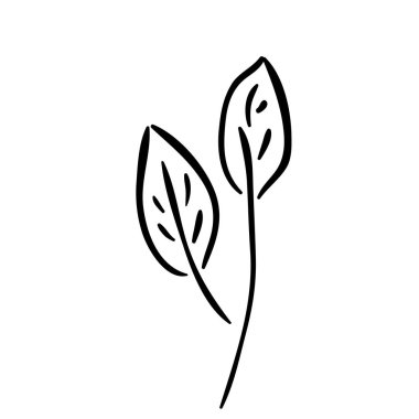 siluet etkileri simgesiyle düz yaprakları