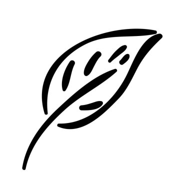 siluet yaprak düz yaklaşım simgesiyle