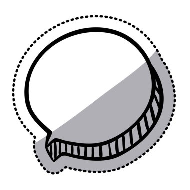 stripeds ile diyalog için etiket siluet oval belirtme çizgisi