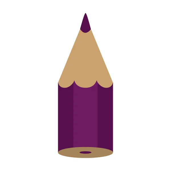 Silueta jednu ikonu barevné tužky — Stockový vektor