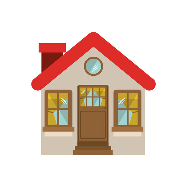 фасадный комфортабельный дом с камином
