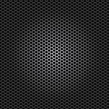 siyah metal nokta doku delikli