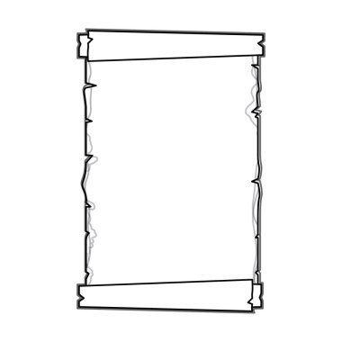 siluet eski antik papirüs parşömen kaydırma