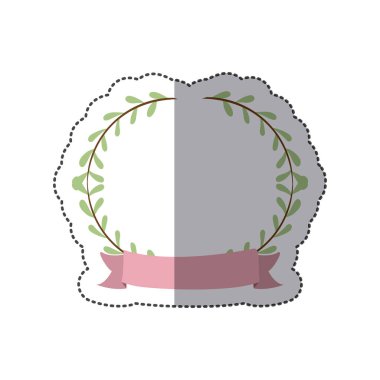 yaprakları ve etiket etiket sınırına