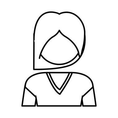 kısa saçlı siluet yarım vücut kadın