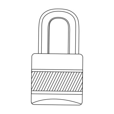 tek renkli dağılımı ile kapalı asma kilit