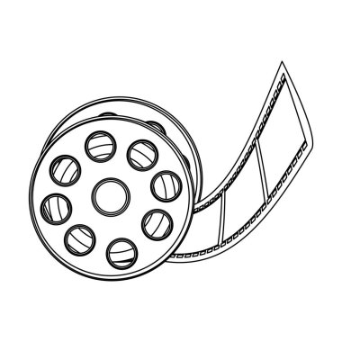 tek renkli kontur Sinematografi film video film ile dokunun