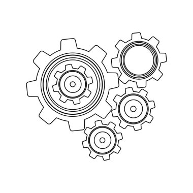 tek renkli dağılım ile set Dişli çark