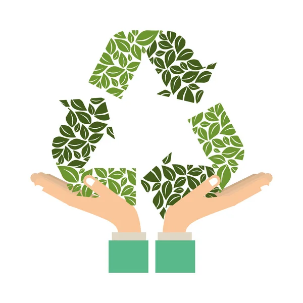 Recycler vert penser — Image vectorielle