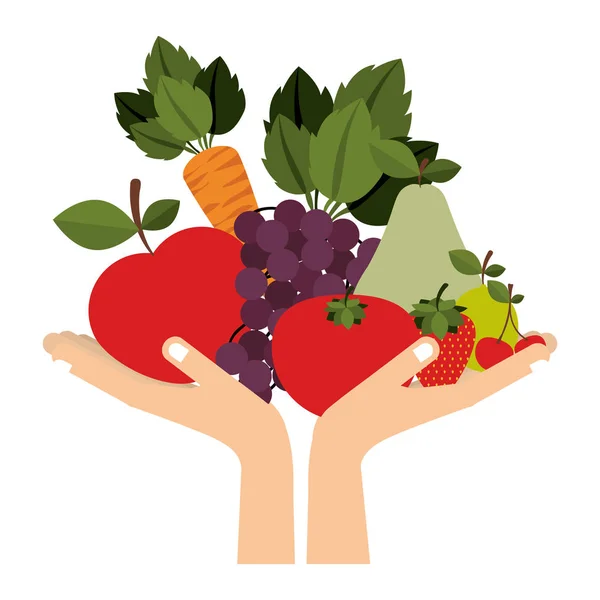 Fruits et légumes — Image vectorielle