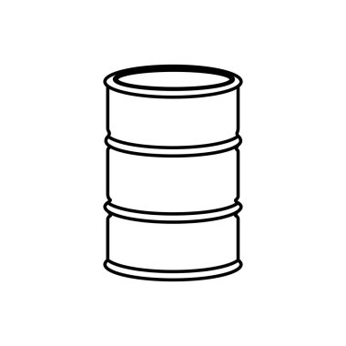 tek renkli kontur metal varil ile