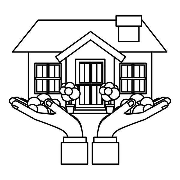 Casa de bienes raíces — Vector de stock