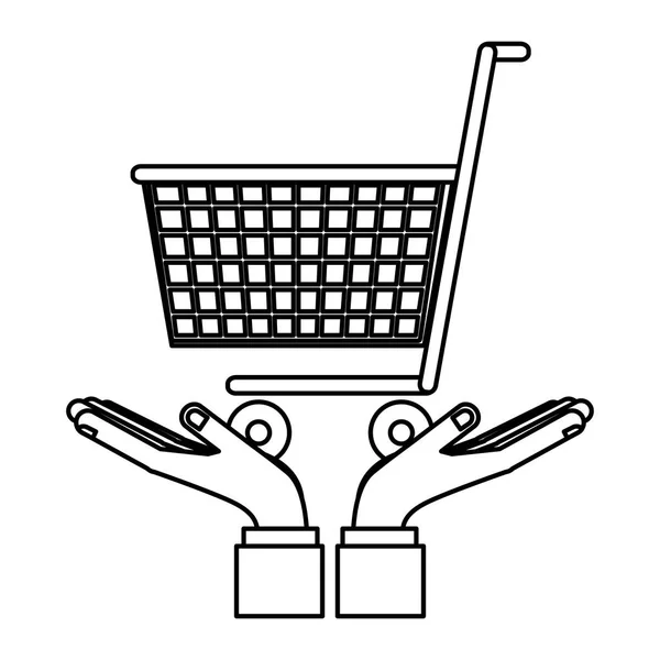 Vai concetto di shopping — Vettoriale Stock