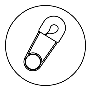 Bebek bezi kanca yuvarlak çerçeve içinde olan tek renkli dağılımı