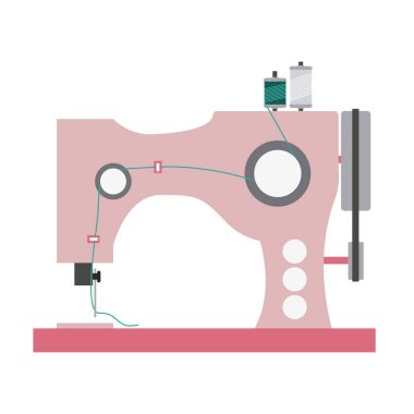 renk siluet dikiş makinesi ile