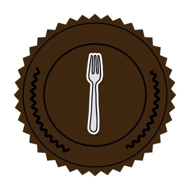 renk yuvarlak çerçeve çatalla