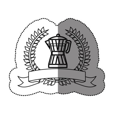 kahve saplı şerit ve Cam Kavanoz ile zeytin taç ile tek renkli etiket