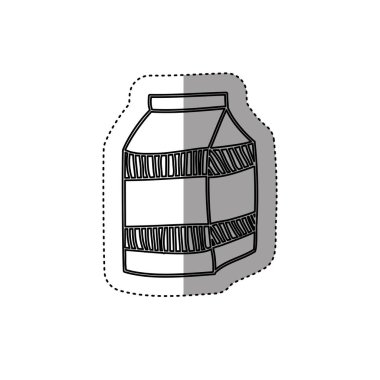 etiket siluet süt karton içecek