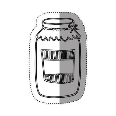 etiket siluet cam reçel etiketli ve kapak