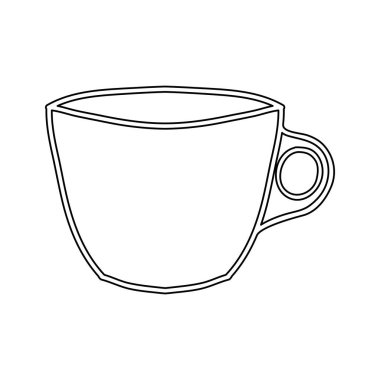 siluet porselen fincan kap mutfak