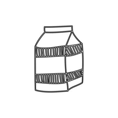 siluet süt karton içki simgesi