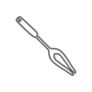 siluet oyma çatal kap mutfak