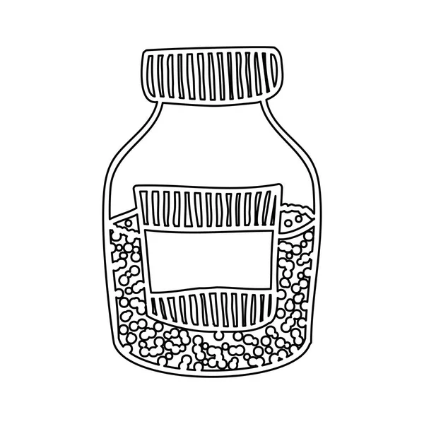 Silhouette halv flaska med salt och peppar — Stock vektor