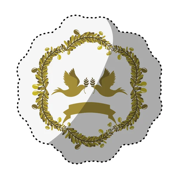 Dove ładny ornament — Wektor stockowy