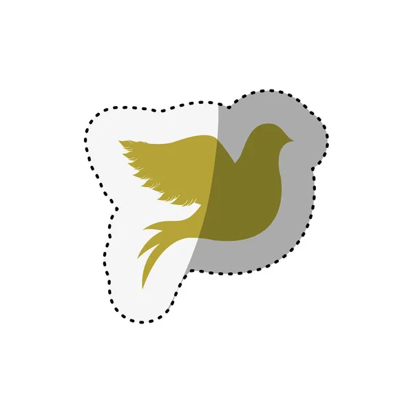 비둘기 귀여운 장식 — 스톡 벡터