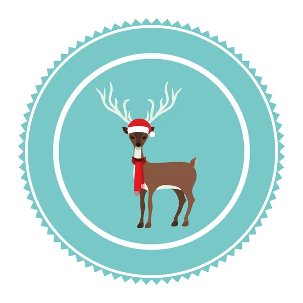 Christmas tag ornament — Stock Vector