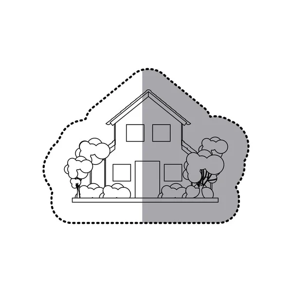Maison immobilier — Image vectorielle