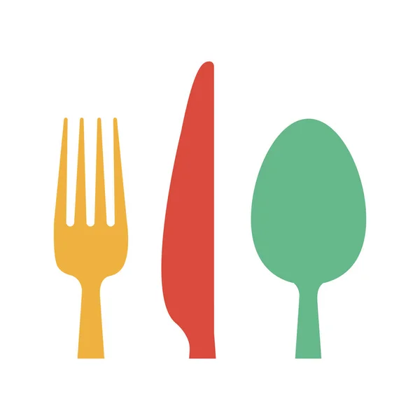 Restaurant cutlery utensils — Stock Vector
