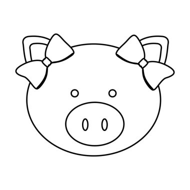 Tatlı domuz çizgi filmi.