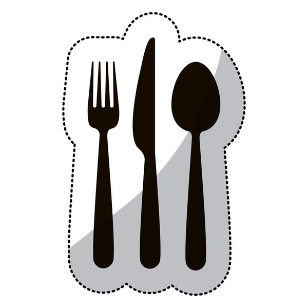 Restaurant cutlery utensils — Stock Vector